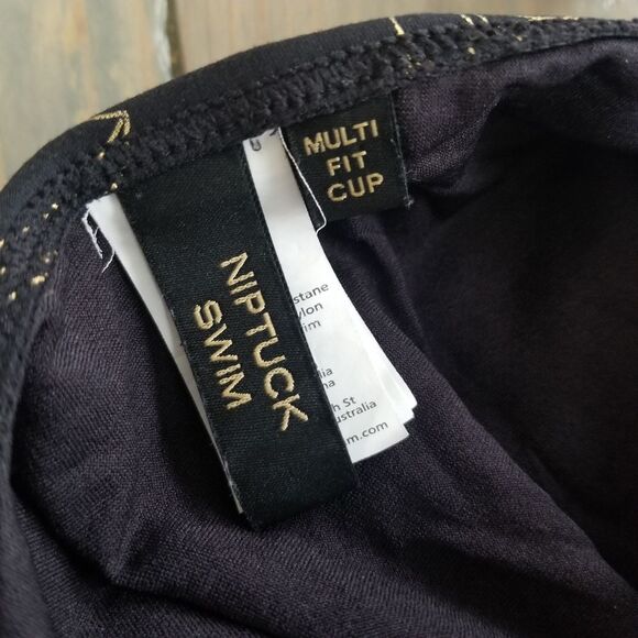 Niptuck one piece swimsuit gold floral size 6 - Picture 7 of 9